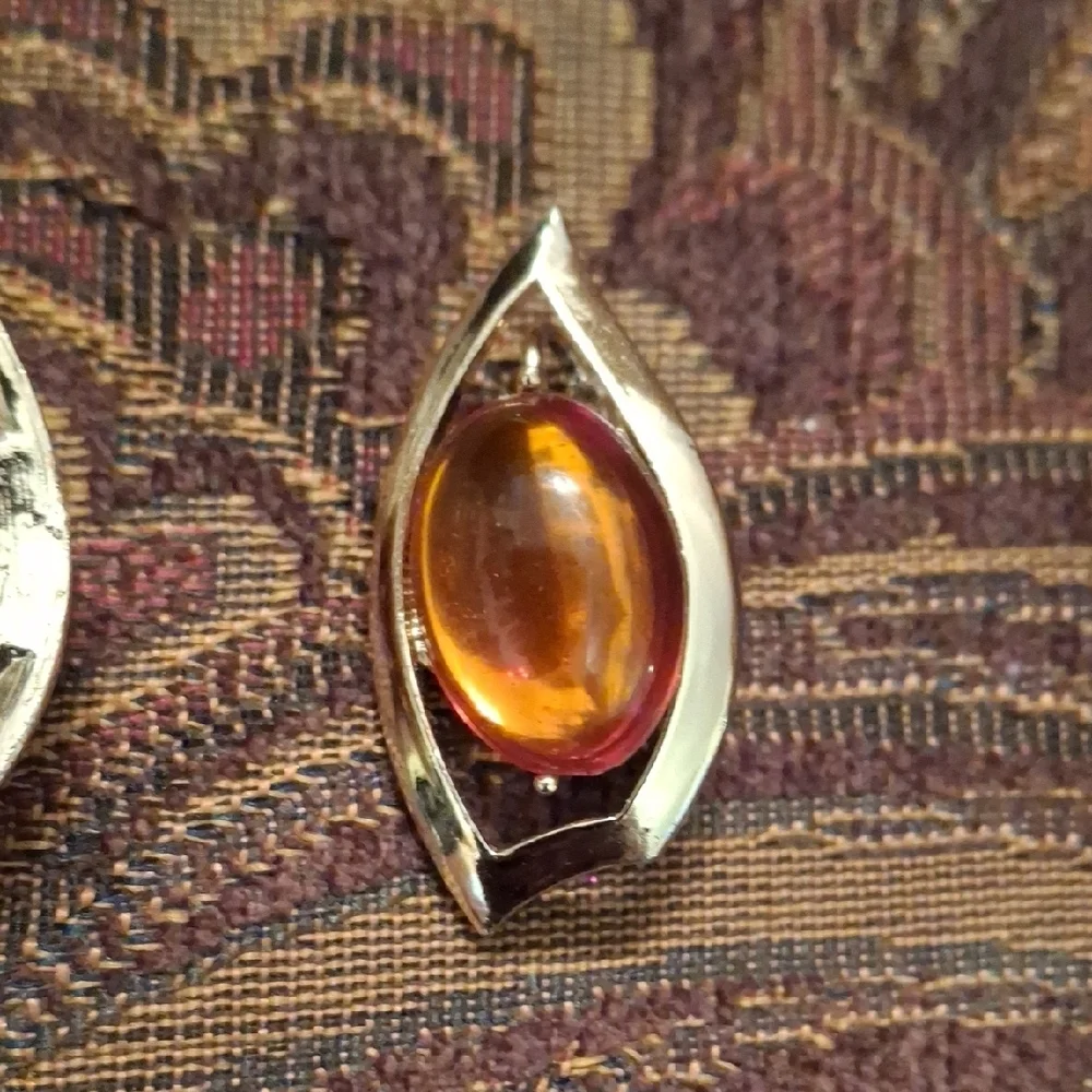 Elegant Gold and Amber Earrings